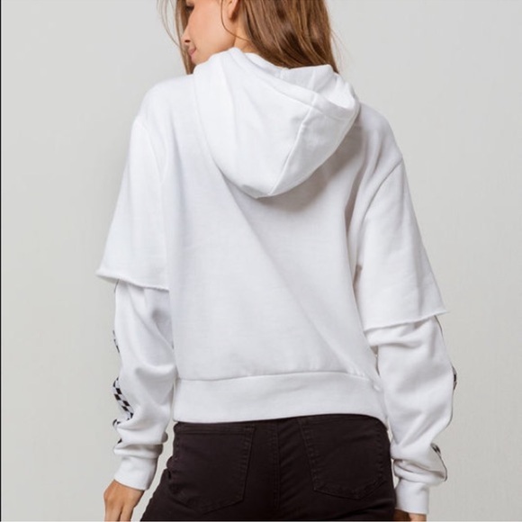 Like New Vans Chromo 2Fer White Hoodie size Large - Picture 2 of 8